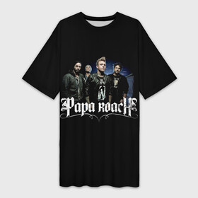 Платье-футболка 3D с принтом Papa Roach  Папа Роач в Курске,  |  | grange | hardcore | metal | music | papa | papa roach | punk | roach | rock | usa | альтернативный | джекоби шэддикс | джерри хортон | метал | музыка | ню | ню метал | нюметал | палермо | панк | папа роач | папа роуч | папароач