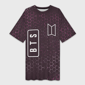 Платье-футболка 3D с принтом БТС  Графика в Курске,  |  | band | boyband | bts | k pop | kpop | logo | music | бойбенд | бойбэнд | бтс | группа | к поп | кпоп | лого | логотип | музыка | символ | символы | соты