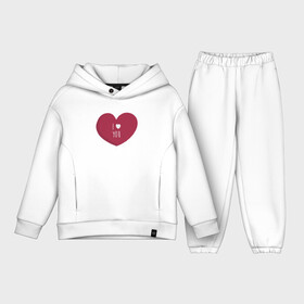 Детский костюм хлопок Oversize с принтом I LOVE YOU | CЕРДЦЕ в Курске,  |  | day | heart | i | love | romantic | valentine | valentines | you | амур | валентина | влюбленные | влюбленных | всех | день | любовь | романтика | романтичность | святого | сердечки | сердечко | сердце | тебя | я