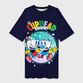 Платье-футболка 3D с принтом Cuphead Show  Шоу чашека в Курске,  |  | cuphead | cuphead show | капхед | капхед и магмен | капхед шоу | кружек | магмен | чашек | шоу капхед | шоу чашека | шоу чашечка | шоу чашка