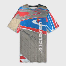 Платье-футболка 3D с принтом McLaren  Racing Route в Курске,  |  | car | mclaren | motorsport | power | racing | team | автомобиль | автоспорт | гонка | мощь