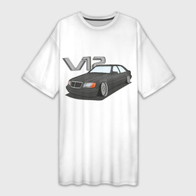 Платье-футболка 3D с принтом Daimler 140 в Курске,  |  | 90s | amg | cars | daimler | mb | mersedes | mersedes benz | stance
