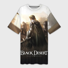 Платье-футболка 3D с принтом Battlefield BDO в Курске,  |  | black desert | black desert online | game | games | mmo | блэк десерт | блэк дисерт | игра | игры | ммо