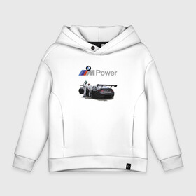 Детское худи Oversize хлопок с принтом BMW Motorsport   M Power   Racing Team в Курске, френч-терри — 70% хлопок, 30% полиэстер. Мягкий теплый начес внутри —100% хлопок | боковые карманы, эластичные манжеты и нижняя кромка, капюшон на магнитной кнопке | Тематика изображения на принте: bmw | germany | motorsport | racing | team | автоспорт | бмв | германия | гонка