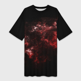 Платье-футболка 3D с принтом Красный космос  Red space в Курске,  |  | red | red space | space | universe | вселенная | космическое пространство | космос | красный космос | сингулярность