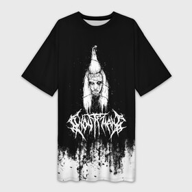 Платье-футболка 3D с принтом GHOSTEMANE Hip Hop Grunge  Гостмейн Лого в Курске,  |  | Тематика изображения на принте: gang | ghostemane | glitch | grunge | halloween | hiphop | monada | music | rap | trash | генг | гостмейн | гостмэйн | гранж | знак | меркури | монада | музыка | надпись | потертости | призрак | реп | рэп | символ | треш | хеллоуин | хипхоп