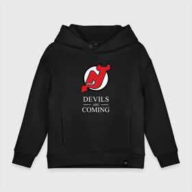 Детское худи Oversize хлопок с принтом New Jersey Devils are coming Нью Джерси Девилз в Курске, френч-терри — 70% хлопок, 30% полиэстер. Мягкий теплый начес внутри —100% хлопок | боковые карманы, эластичные манжеты и нижняя кромка, капюшон на магнитной кнопке | Тематика изображения на принте: devils | hockey | new jersey | new jersey devils | nhl | usa | девилз | нхл | нью джерси | нью джерси девилз | спорт | сша | хоккей | шайба