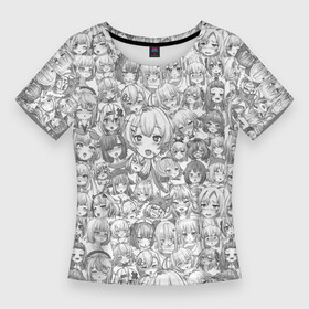 Женская футболка 3D Slim с принтом АХЕГАО  AHEGAO аниме в Курске,  |  | ahegao | anime | cosplay | senpai | аниме | ахегао | коллаж | косплей | паттерн | сенпай | фото