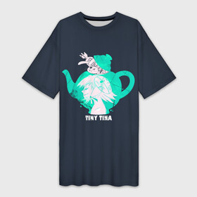 Платье-футболка 3D с принтом Тина в чайнике  Tiny Tina s в Курске,  |  | borderlands | bunny | dragon | girl | green | keep | mask | on | rocket | tina | tinas | tiny | wonderlands | в | девочка | дракона | зеленый | кролик | маленькая | маска | подземелье | ракета | тина | чайник | чайнике