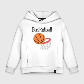 Детское худи Oversize хлопок с принтом Game Basketball в Курске, френч-терри — 70% хлопок, 30% полиэстер. Мягкий теплый начес внутри —100% хлопок | боковые карманы, эластичные манжеты и нижняя кромка, капюшон на магнитной кнопке | basketball | game | nba | sport | баскетбол | баскетболист | игра | мяч | нба | спорт | спортсмен