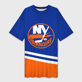 Платье-футболка 3D с принтом New York Islanders  Нью Йорк Айлендерс в Курске,  |  | hockey | islanders | new york | new york islanders | nhl | usa | айлендерс | нхл | нью йорк | нью йорк айлендерс | спорт | сша | хоккей | шайба