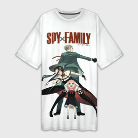 Платье-футболка 3D с принтом Spy Family в Курске,  |  | family | spy | прикрытие | семья | телепат | шпионы