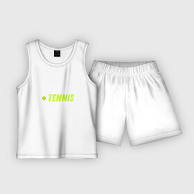 Детская пижама с шортами хлопок с принтом Есть. Спать. Теннис. Повторить в Курске,  |  | Тематика изображения на принте: tennis | большой теннис | лаун теннис | мяч | настольный теннис | пинг | пинг понг | понг | ракетка | спорт | спортсмен | тенисист | тенисный | теннис | теннисист | шорт теннис