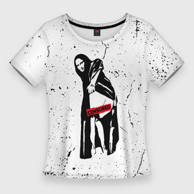 Женская футболка 3D Slim с принтом Banksy Mona Lisa  Бэнкси в Курске,  |  | banksy | mona | mona lisa | арт | бенкси | бэнкси | граффити | картина | мона лиза | роберт | робин бэнкс | робин ганнингхем | стрит арт | творчество | художник