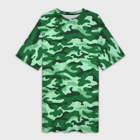 Платье-футболка 3D с принтом Зеленый монохромный камуфляж в Курске,  |  | camouflage | military | армия | боец | ввс | вдв | вмф | военный камуфляж | воин | война | гру | десантник | дшб | камуфляж | кгб | маскировка | масхалат | мвд | милитари | мчс | омон | охота | охрана | патриот | пво
