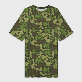 Платье-футболка 3D с принтом Камуфляж в крапинку в Курске,  |  | camouflage | military | армия | боец | ввс | вдв | вмф | военный камуфляж | воин | война | гру | десантник | дшб | камуфляж | кгб | маскировка | масхалат | мвд | милитари | мчс | омон | охота | охрана | патриот | пво
