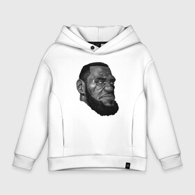 Детское худи Oversize хлопок с принтом Angry LeBron в Курске, френч-терри — 70% хлопок, 30% полиэстер. Мягкий теплый начес внутри —100% хлопок | боковые карманы, эластичные манжеты и нижняя кромка, капюшон на магнитной кнопке | basketball | game | james | kt | lakers | lebron | los angeles | nba | sport | баскетбол | баскетболист | джеймс | игра | леброн | лос анджелес | мяч | нба | спорт | спортсмен