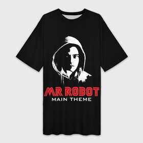 Платье-футболка 3D с принтом MR ROBOT (Хакер) в Курске,  |  | fsociety | mr robot | programmer | айтишник | анонимус | бинарный код | вебмастер | вендетта | взлом | вирус | гай фокс | информатика | ит специалист | матрица | микросхема | мистер робот | программист | сисадмин