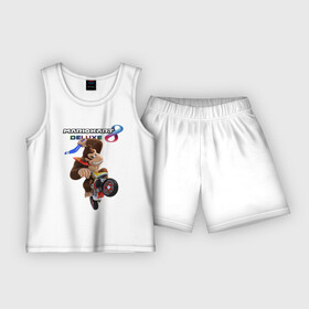 Детская пижама с шортами хлопок с принтом Mario Kart 8 Deluxe  Donkey Kong в Курске,  |  | boomerang | gorilla | hero | mario | motorcycle | video game | бумеранг | видеоигра | герой | горилла | марио | мотоцикл