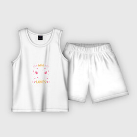 Детская пижама с шортами хлопок с принтом Volleyball Loves в Курске,  |  | game | sport | volley | volleyball | волейбол | волейболист | волейболистка | игра | мяч | спорт | спортсмен | тренер