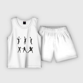 Детская пижама с шортами хлопок с принтом Life  Volleyball в Курске,  |  | game | sport | volley | volleyball | волейбол | волейболист | волейболистка | игра | мяч | спорт | спортсмен | тренер