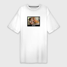 Платье-футболка хлопок с принтом Bridgerton Mood в Курске,  |  | bridgerton | mood | netflix | бриджертоны | кушать | лень | настроение | нетфликс | сериал | фильм