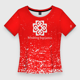 Женская футболка 3D Slim с принтом Breaking Benjamin. в Курске,  |  | benjamin | breaking | breaking benjamin | hollywood | records | rock | рок