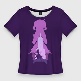 Женская футболка 3D Slim с принтом Принцесса осуждения Фишль в Курске,  |  | genshin impact | арт | владыка нирваны ночи | ворон | мондштадт | оз | рисунок | фишль | фишль фон люфтшлосснарфидорт