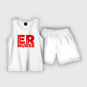 Детская пижама с шортами хлопок с принтом Медсестра травмпункта в Курске,  |  | nurse | врач | медик | медицина | медицинская сестра | медичка | медсестра | медсестричка | сестра милосердия