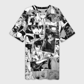 Платье-футболка 3D с принтом Убийца Акамэ pattern в Курске,  |  | akame | akame ga kill | anime | leone | mine | tatsumi | акамэ | аниме | анимэ | леоне | майн | тацуми