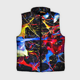 Женский жилет утепленный 3D с принтом Импрессионизм   Vanguard neon pattern в Курске,  |  | color | fashion | imressionism | neon | paint | pattern | vanguard | авангард | импрессионизм | краска | мода | неон | узор | цвет