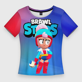 Женская футболка 3D Slim с принтом BrawlStars Janet Джанет в Курске,  |  | brawl | brawl stars | brawlstars | brawl_stars | janet | бравлстарс | джанет | хроматический боец