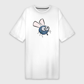 Платье-футболка хлопок с принтом Комарик в Курске,  |  | mosquito | камар | камарик | комар | комарик | маскит | москит | москито | мультик | муха