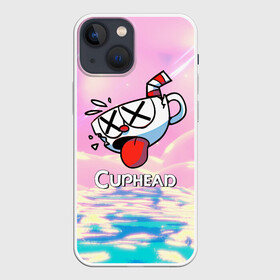 Чехол для iPhone 13 mini с принтом Cuphead | Разбитая чашечка в Курске,  |  | Тематика изображения на принте: cuphead | cupheadshow | игра чашки | капхед | капхэд | нетфликс | чашечки | чашка | чашки | шоу | шоу чашечка