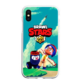 Чехол для iPhone XS Max матовый с принтом brawlstars Выстрел Бонни Bonny в Курске, Силикон | Область печати: задняя сторона чехла, без боковых панелей | boni | bonnie | brawl | brawl stars | brawlstars | brawl_stars | бони | бонни | бравлстарс