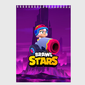 Скетчбук с принтом BrawlStars Бонни с пушкой Bonny в Курске, 100% бумага
 | 48 листов, плотность листов — 100 г/м2, плотность картонной обложки — 250 г/м2. Листы скреплены сверху удобной пружинной спиралью | boni | bonnie | brawl | brawl stars | brawlstars | brawl_stars | бони | бонни | бравлстарс