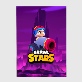 Постер с принтом BrawlStars Бонни с пушкой Bonny в Курске, 100% бумага
 | бумага, плотность 150 мг. Матовая, но за счет высокого коэффициента гладкости имеет небольшой блеск и дает на свету блики, но в отличии от глянцевой бумаги не покрыта лаком | boni | bonnie | brawl | brawl stars | brawlstars | brawl_stars | бони | бонни | бравлстарс