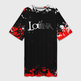 Платье-футболка 3D с принтом Louna Tracktor Bowling в Курске,  |  | louna | louna 1984 | louna band | louna official video | rock | лауна | лоуна | луна | лусинэ геворкян | музыка | наше радио | рок | русский рок