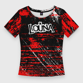 Женская футболка 3D Slim с принтом louna  краски в Курске,  |  | louna | louna 1984 | louna band | louna official video | rock | лауна | лоуна | луна | лусинэ геворкян | музыка | наше радио | рок | русский рок