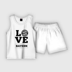 Детская пижама с шортами хлопок с принтом Bayern Love Классика в Курске,  |  | bayern | club | football | logo | love | munchen | баерн | клуб | лого | мюнхен | мяч | символ | спорт | футбол | футболист | футболисты | футбольный