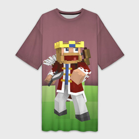 Платье-футболка 3D с принтом Minecraft  Hero  Video game в Курске,  |  | hero | minecraft | sword | video game | видеоигра | герой | майнкрафт | меч