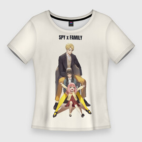 Женская футболка 3D Slim с принтом Spy x Family  Семья шпиона в Курске,  |  | anime | eyes | girl | spyxfamily | аниме | анимэ | глаза | девушка | модные | семья шпиона | хайп | шмот