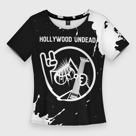 Женская футболка 3D Slim с принтом Hollywood Undead  КОТ  Краска в Курске,  |  | band | hollywood | hollywood undead | metal | paint | rock | undead | андед | брызги | голивуд | группа | кот | краска | рок