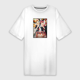 Платье-футболка хлопок с принтом Повар боец Сома арт в Курске,  |  | anime | shokugeki no soma | shokugeki no souma | souma yukihira | аниме | анимэ | кулинарные поединки | повар боец сома | сома юкихира