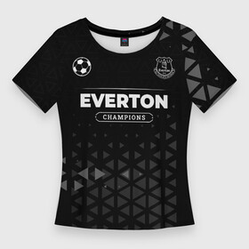 Женская футболка 3D Slim с принтом Everton Форма Champions в Курске,  |  | club | everton | football | logo | клуб | краска | краски | лого | мяч | символ | спорт | форма | футбол | футболист | футболисты | футбольный | эвертон