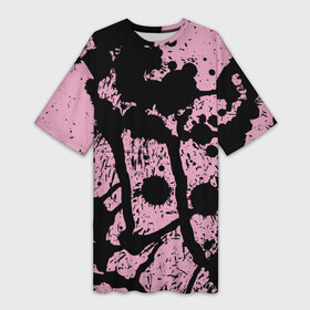 Платье-футболка 3D с принтом Кляксы  Авангард  Узор  Blots  Vanguard  Pattern в Курске,  |  | abstraction | blots | fashion | pattern | абстракция | авангард | кляксы | мода