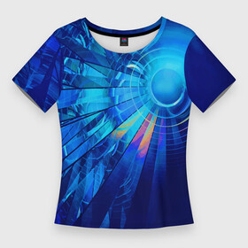 Женская футболка 3D Slim с принтом Неоновый фрактальный хвост кометы  Абстракция  Neon Fractal tail of a comet  Abstraction в Курске,  |  | abstraction | comet | cosmos | fractal | space | tail | абстракция | комета | космос | неон | пространство | фрактал