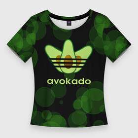 Женская футболка 3D Slim с принтом авокадо  Adidas в Курске,  |  | avocado | avocado couple | cartoon | ава | авокадо | забавно | пара авокадо | семейное веселье | смешные комиксы