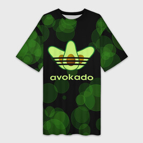 Платье-футболка 3D с принтом авокадо  Adidas в Курске,  |  | Тематика изображения на принте: avocado | avocado couple | cartoon | ава | авокадо | забавно | пара авокадо | семейное веселье | смешные комиксы