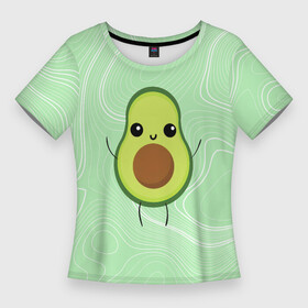 Женская футболка 3D Slim с принтом авокадо  avocado в Курске,  |  | avocado | avocado couple | cartoon | ава | авокадо | забавно | пара авокадо | семейное веселье | смешные комиксы